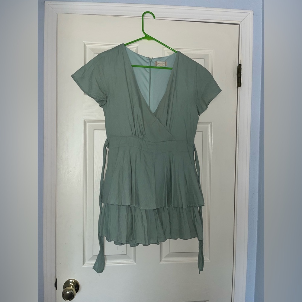 Altar’d State Sage Green Romper